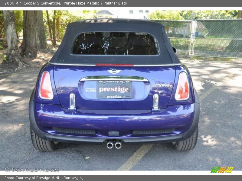 Purple Haze Metallic / Panther Black 2006 Mini Cooper S Convertible