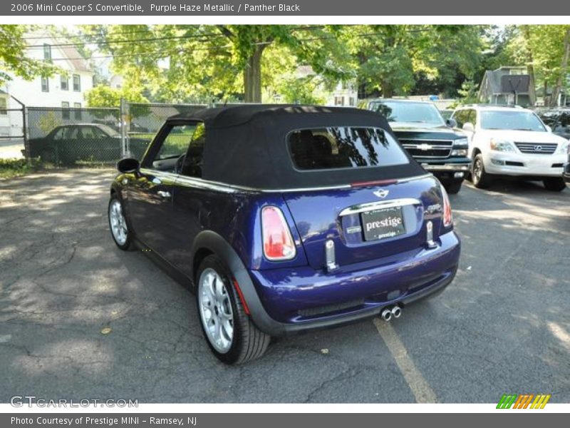 Purple Haze Metallic / Panther Black 2006 Mini Cooper S Convertible
