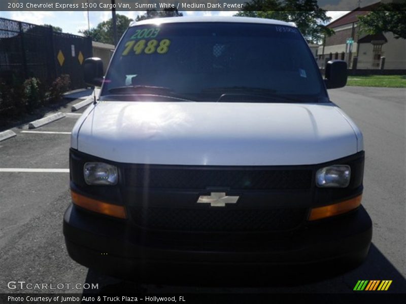 Summit White / Medium Dark Pewter 2003 Chevrolet Express 1500 Cargo Van