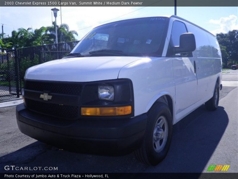Summit White / Medium Dark Pewter 2003 Chevrolet Express 1500 Cargo Van