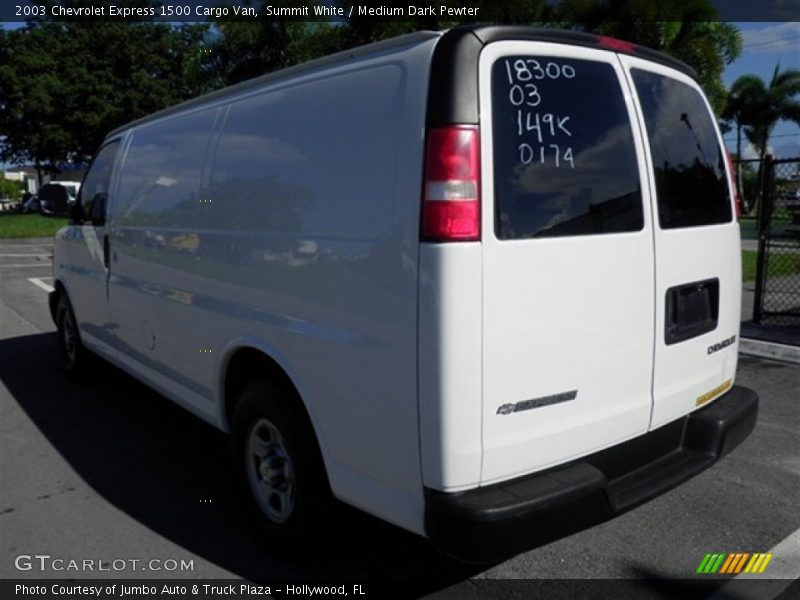 Summit White / Medium Dark Pewter 2003 Chevrolet Express 1500 Cargo Van