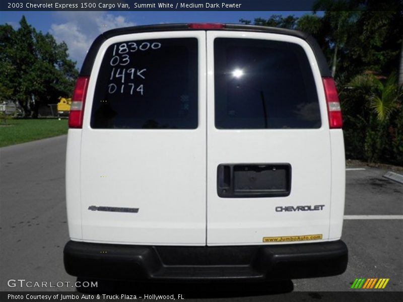 Summit White / Medium Dark Pewter 2003 Chevrolet Express 1500 Cargo Van