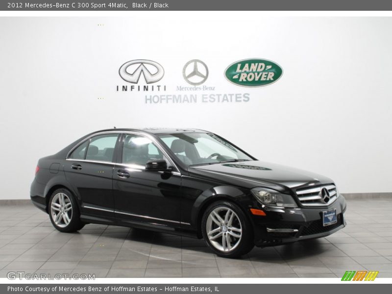 Black / Black 2012 Mercedes-Benz C 300 Sport 4Matic