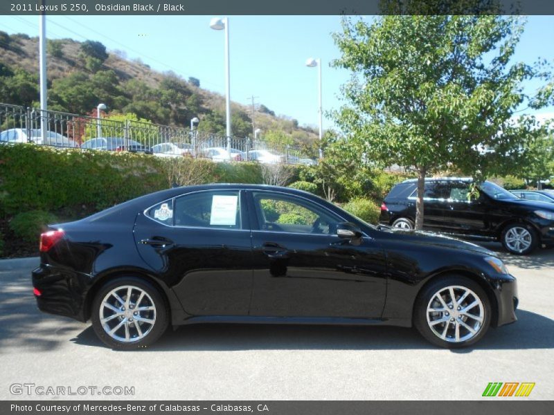 Obsidian Black / Black 2011 Lexus IS 250