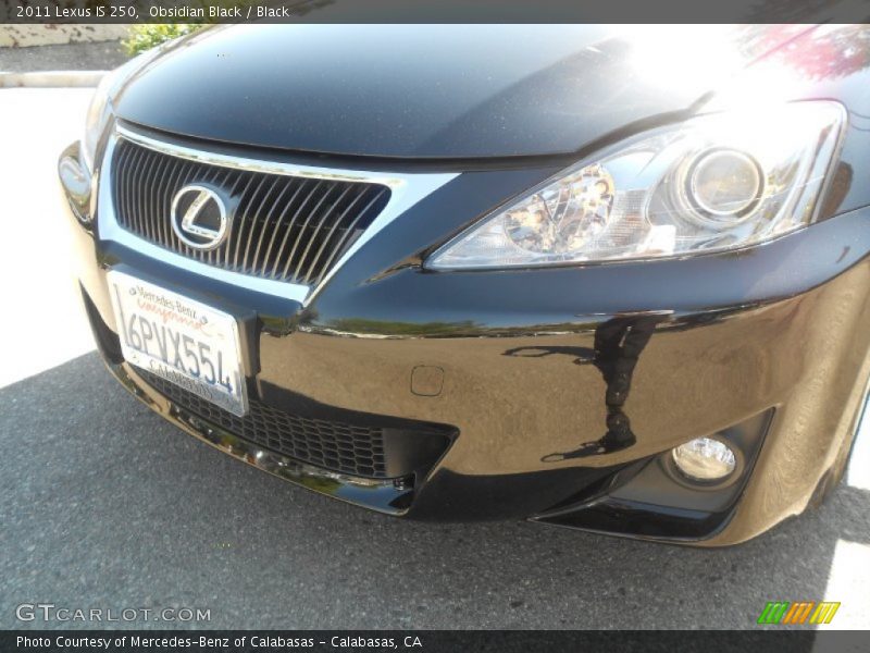 Obsidian Black / Black 2011 Lexus IS 250