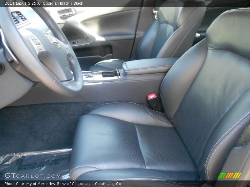 Obsidian Black / Black 2011 Lexus IS 250