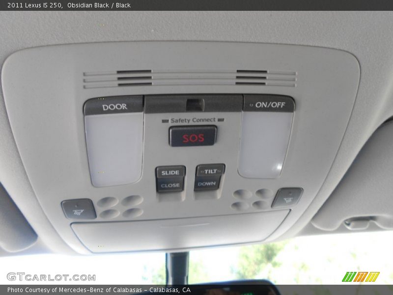 Obsidian Black / Black 2011 Lexus IS 250