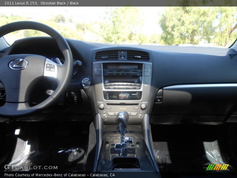 Obsidian Black / Black 2011 Lexus IS 250