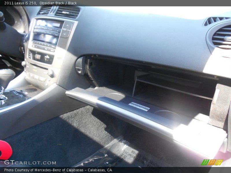 Obsidian Black / Black 2011 Lexus IS 250