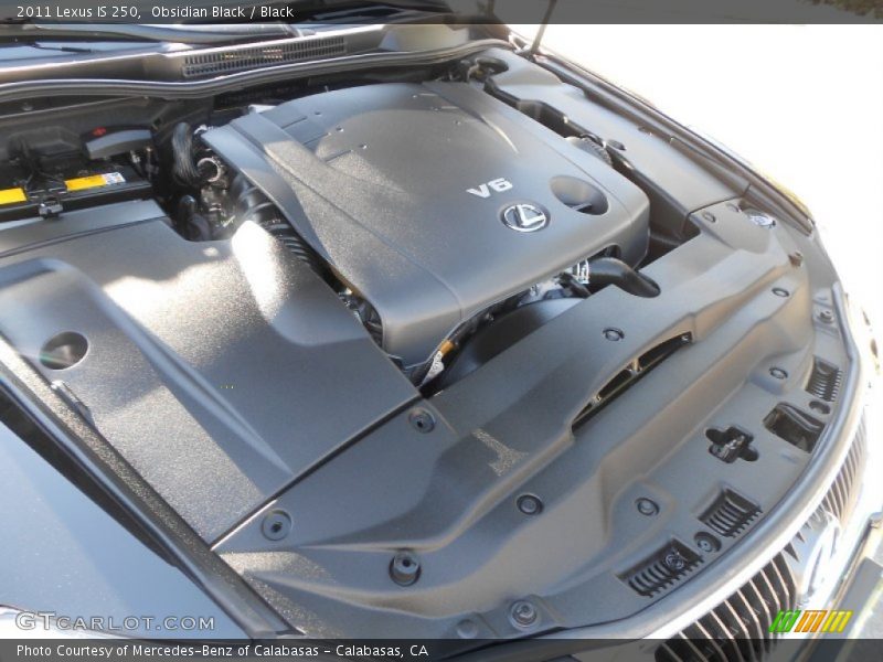 Obsidian Black / Black 2011 Lexus IS 250