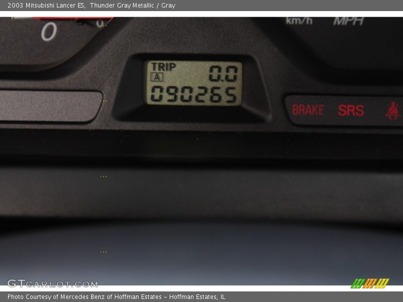 Thunder Gray Metallic / Gray 2003 Mitsubishi Lancer ES