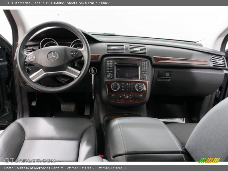 Steel Grey Metallic / Black 2011 Mercedes-Benz R 350 4Matic