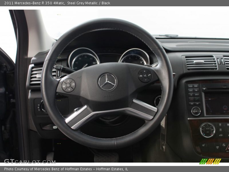 Steel Grey Metallic / Black 2011 Mercedes-Benz R 350 4Matic