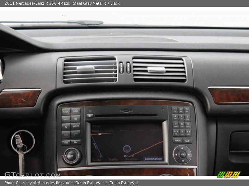 Steel Grey Metallic / Black 2011 Mercedes-Benz R 350 4Matic