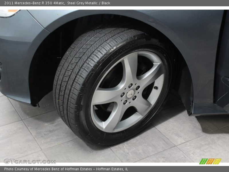 Steel Grey Metallic / Black 2011 Mercedes-Benz R 350 4Matic
