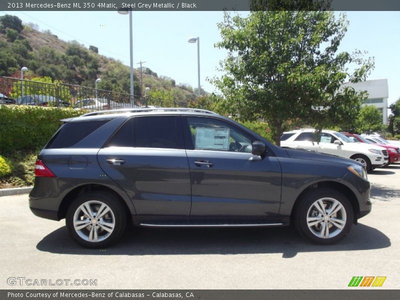 Steel Grey Metallic / Black 2013 Mercedes-Benz ML 350 4Matic