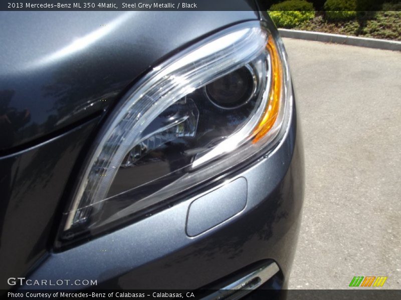 Steel Grey Metallic / Black 2013 Mercedes-Benz ML 350 4Matic