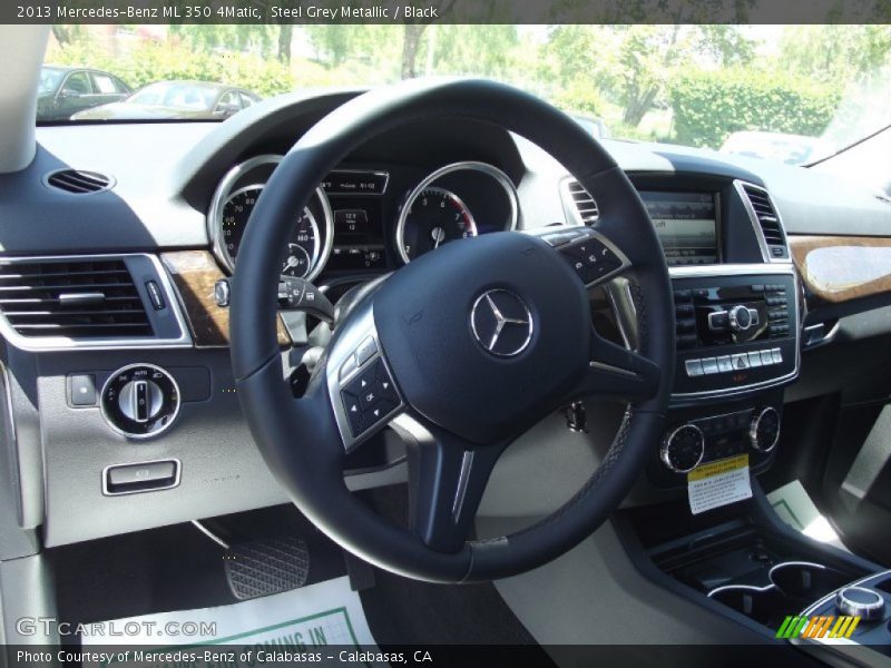 Steel Grey Metallic / Black 2013 Mercedes-Benz ML 350 4Matic