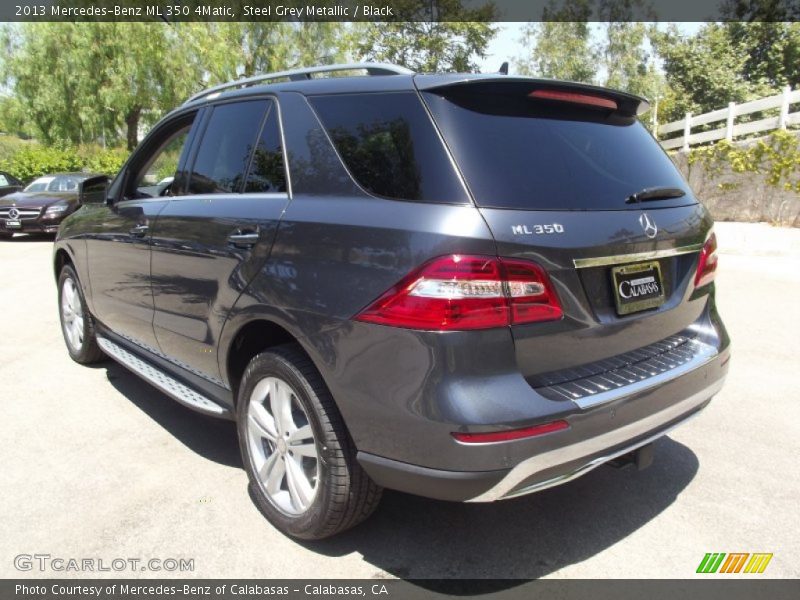 Steel Grey Metallic / Black 2013 Mercedes-Benz ML 350 4Matic