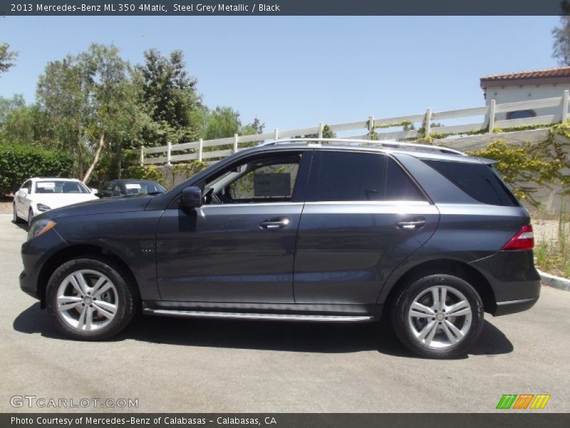 Steel Grey Metallic / Black 2013 Mercedes-Benz ML 350 4Matic