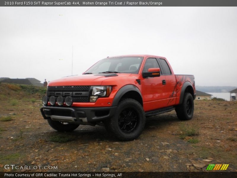 Front 3/4 View of 2010 F150 SVT Raptor SuperCab 4x4