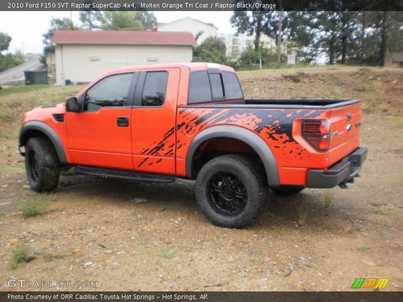  2010 F150 SVT Raptor SuperCab 4x4 Molten Orange Tri Coat