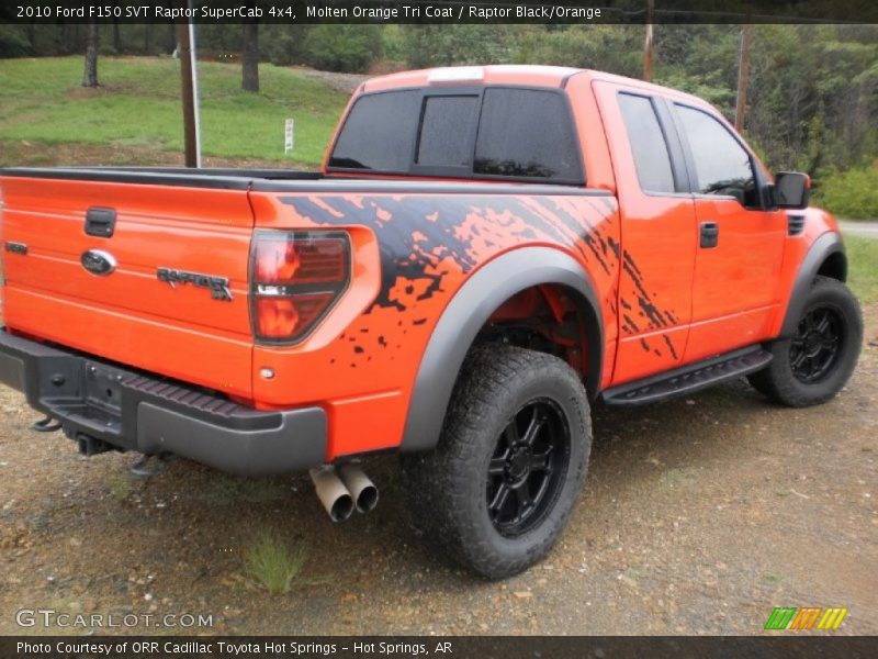 Molten Orange Tri Coat / Raptor Black/Orange 2010 Ford F150 SVT Raptor SuperCab 4x4