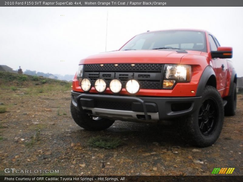 Molten Orange Tri Coat / Raptor Black/Orange 2010 Ford F150 SVT Raptor SuperCab 4x4