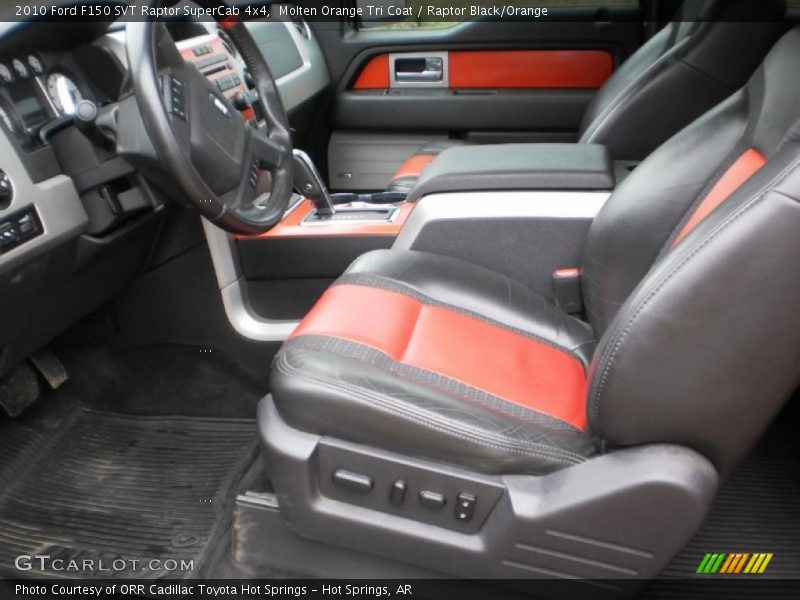 Molten Orange Tri Coat / Raptor Black/Orange 2010 Ford F150 SVT Raptor SuperCab 4x4