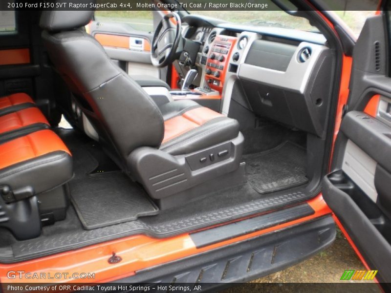 Molten Orange Tri Coat / Raptor Black/Orange 2010 Ford F150 SVT Raptor SuperCab 4x4