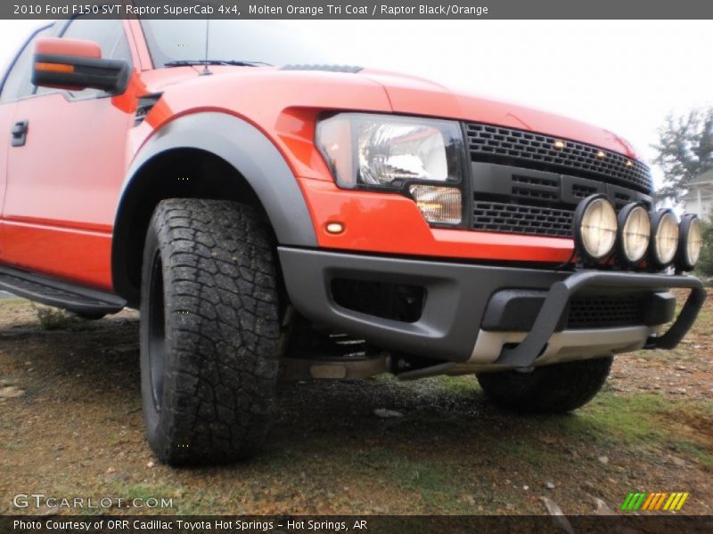 Molten Orange Tri Coat / Raptor Black/Orange 2010 Ford F150 SVT Raptor SuperCab 4x4