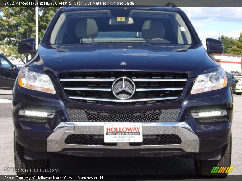 Capri Blue Metallic / Almond Beige 2012 Mercedes-Benz ML 350 4Matic