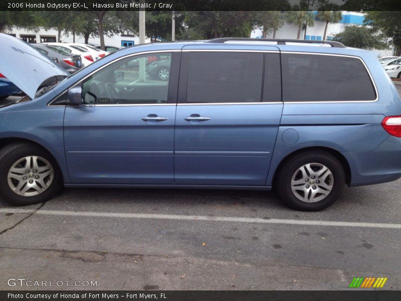 Havasu Blue Metallic / Gray 2006 Honda Odyssey EX-L