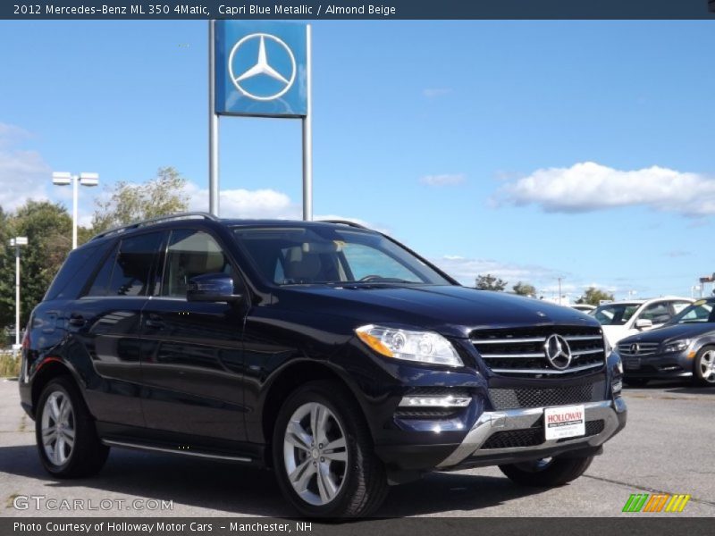 Capri Blue Metallic / Almond Beige 2012 Mercedes-Benz ML 350 4Matic