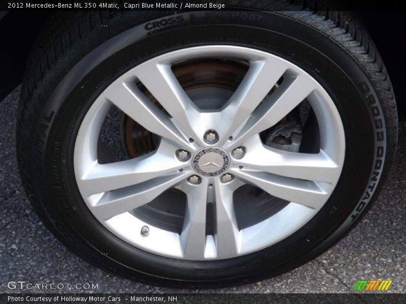 Capri Blue Metallic / Almond Beige 2012 Mercedes-Benz ML 350 4Matic