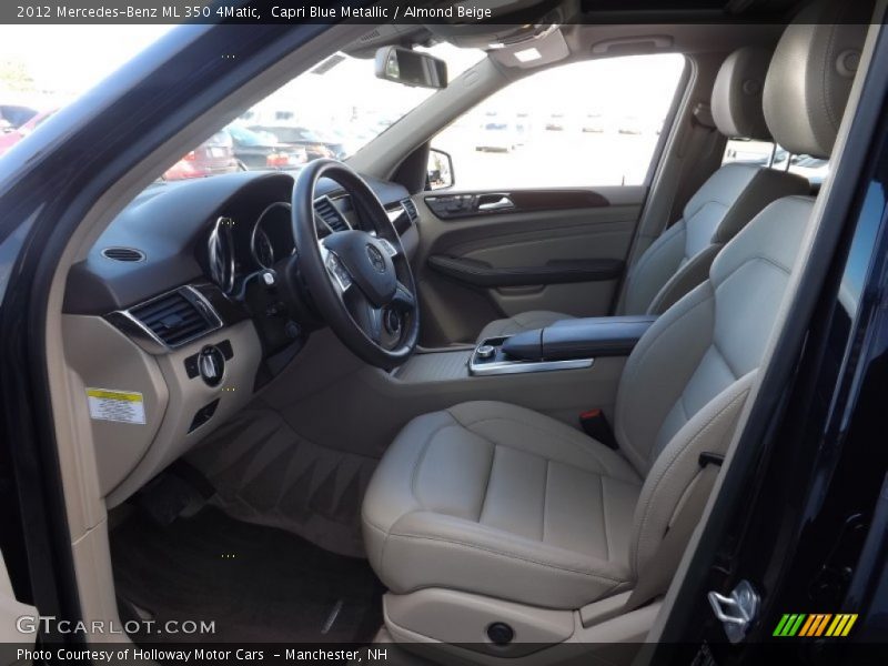 Capri Blue Metallic / Almond Beige 2012 Mercedes-Benz ML 350 4Matic