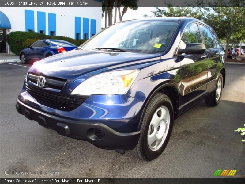 Royal Blue Pearl / Gray 2009 Honda CR-V LX