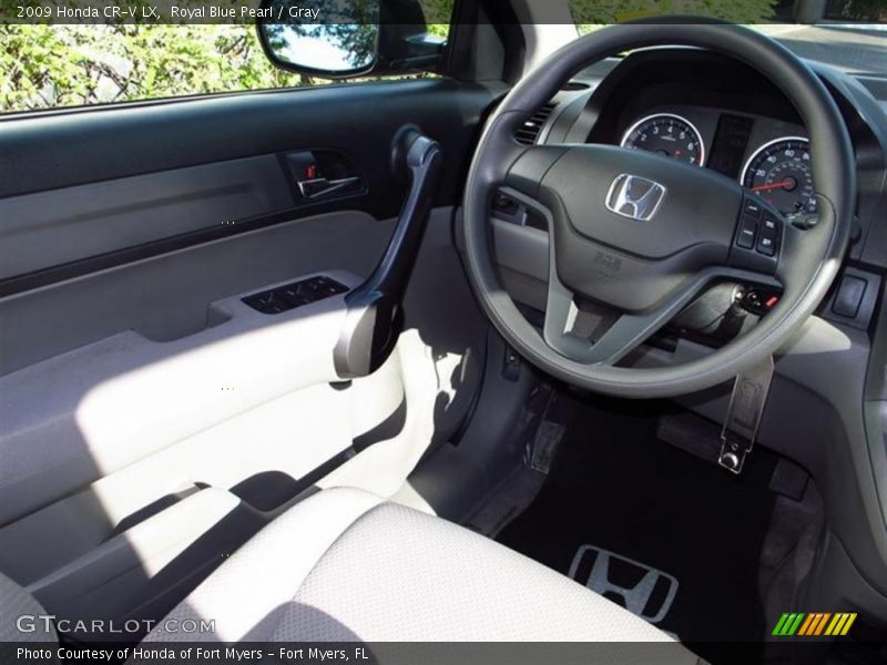 Royal Blue Pearl / Gray 2009 Honda CR-V LX