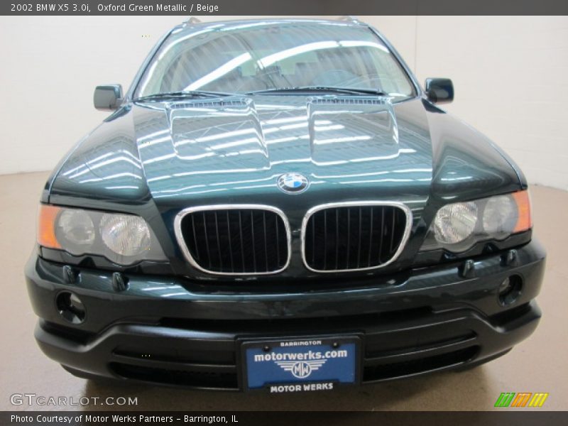 Oxford Green Metallic / Beige 2002 BMW X5 3.0i