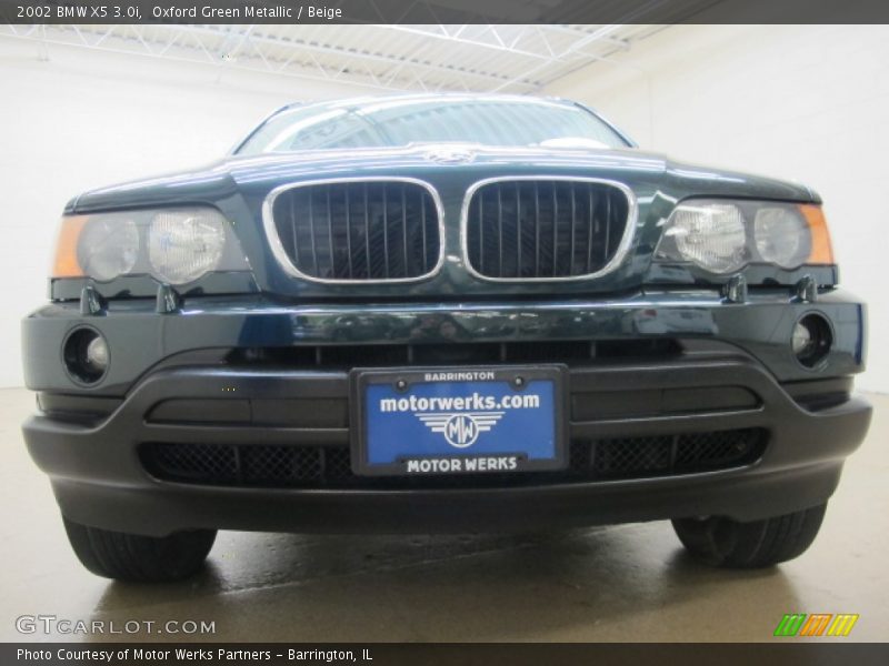 Oxford Green Metallic / Beige 2002 BMW X5 3.0i