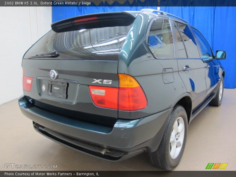 Oxford Green Metallic / Beige 2002 BMW X5 3.0i