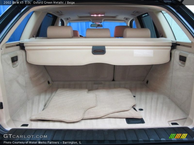 Oxford Green Metallic / Beige 2002 BMW X5 3.0i