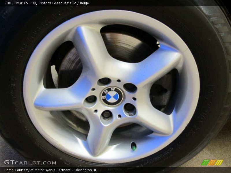 Oxford Green Metallic / Beige 2002 BMW X5 3.0i