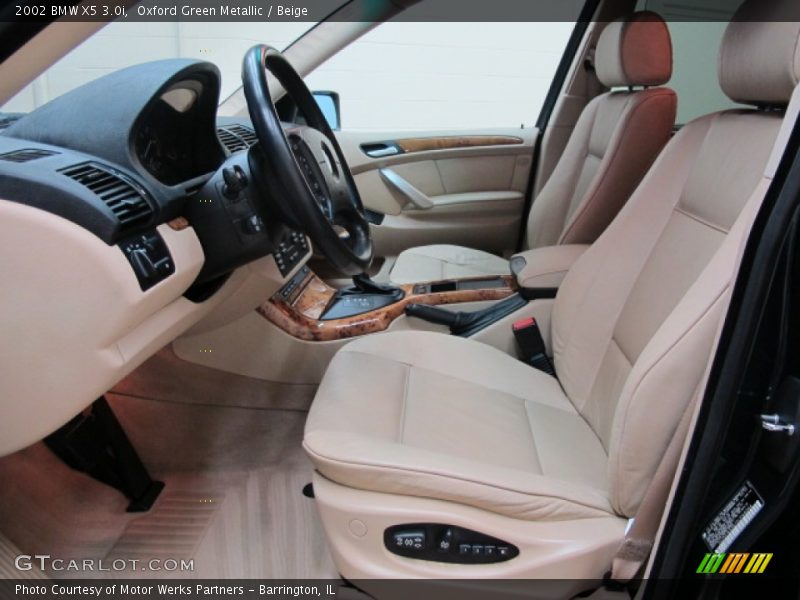 Oxford Green Metallic / Beige 2002 BMW X5 3.0i