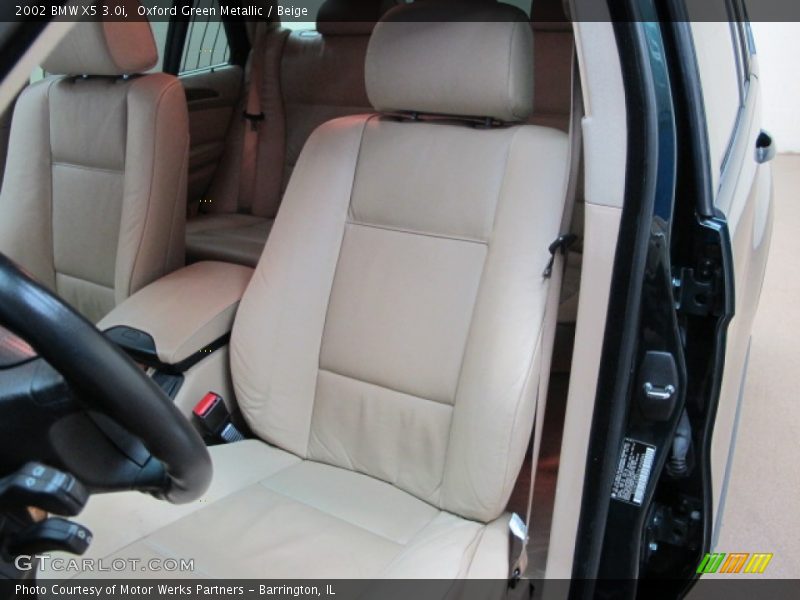 Oxford Green Metallic / Beige 2002 BMW X5 3.0i