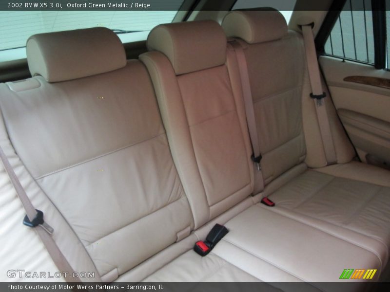 Oxford Green Metallic / Beige 2002 BMW X5 3.0i