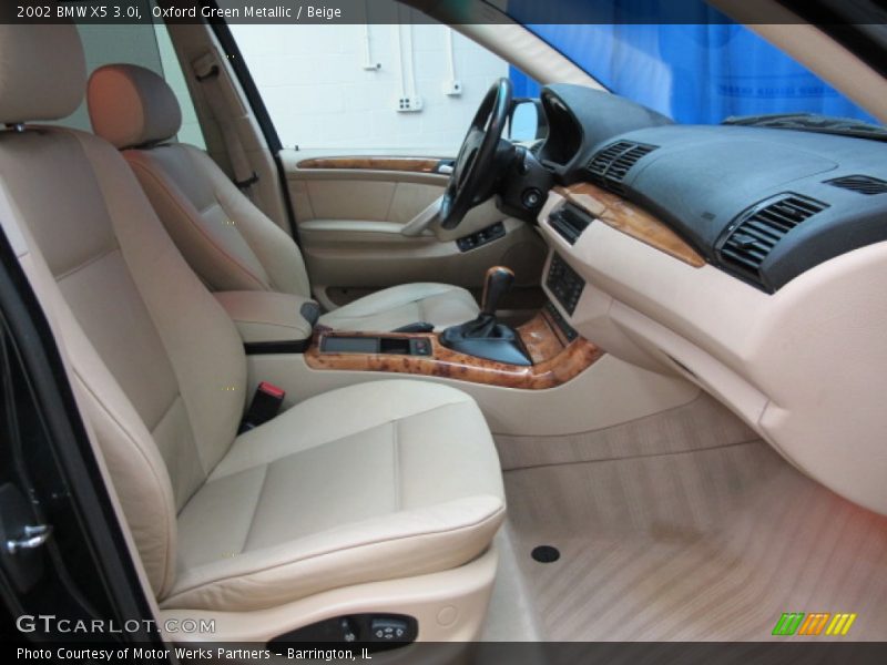 Oxford Green Metallic / Beige 2002 BMW X5 3.0i