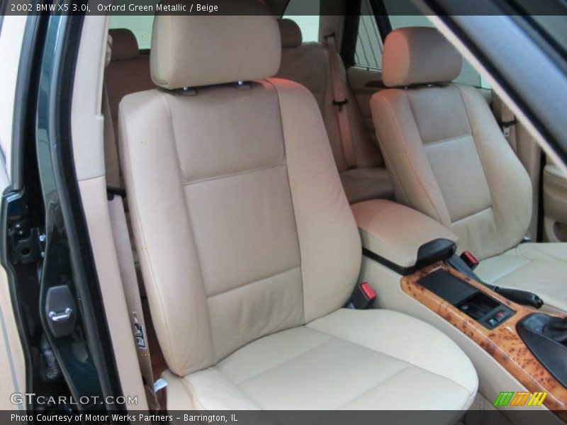 Oxford Green Metallic / Beige 2002 BMW X5 3.0i