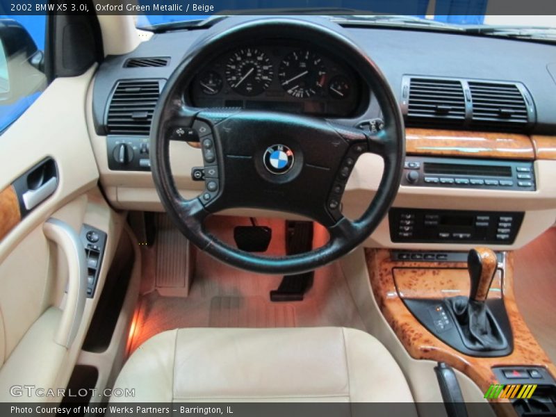 Oxford Green Metallic / Beige 2002 BMW X5 3.0i