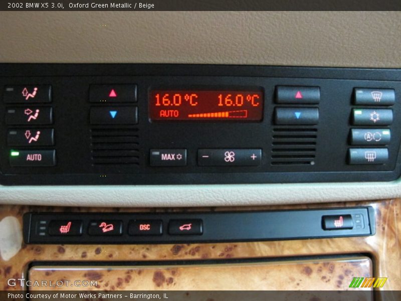 Oxford Green Metallic / Beige 2002 BMW X5 3.0i